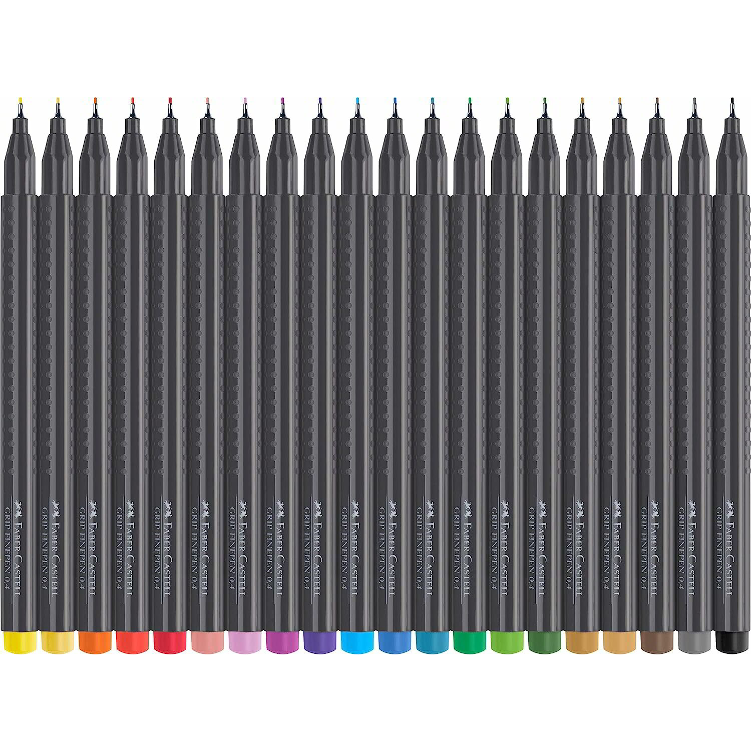 Faber-Castell Grip Fineliner Filctoll készlet - Vegyes színek (20 db / csomag) (151620)