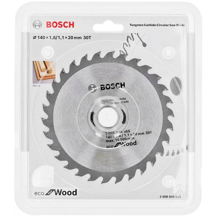 BOSCH Fűrésztárcsa fához 140 x 20 x 1,8 mm / 30T ECO for Wood (2608844565)