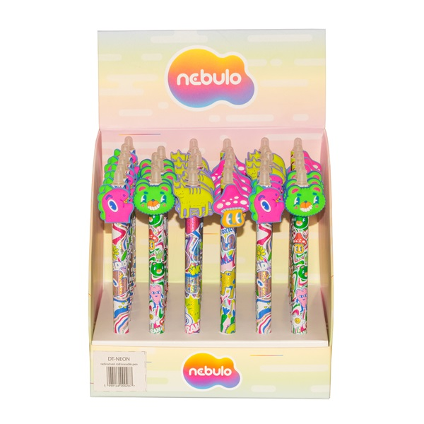 Nebulo Mushroom Forest radírozható nyomógombos zselés toll (DT-NEON)
