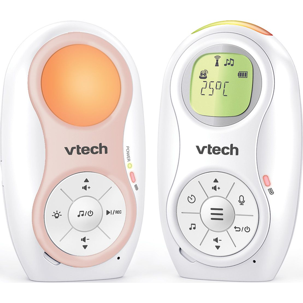 Vtech bébiőr audio dupla akkumulátorral, éjjeli fénnyel, altatódallal DM1215