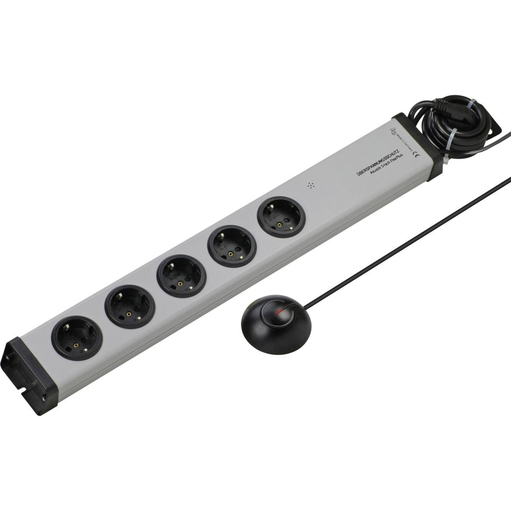 Ehmann 0206c00052381 Túlfeszültség ellen védő elosztó 5 szörös Szürke Védőérintkezős 1,5m (0206c00052381)