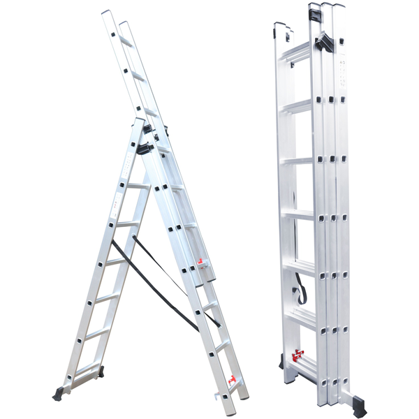 Fieldmann FZZ 4307 3x7 lépcsőfokos alumínium létra