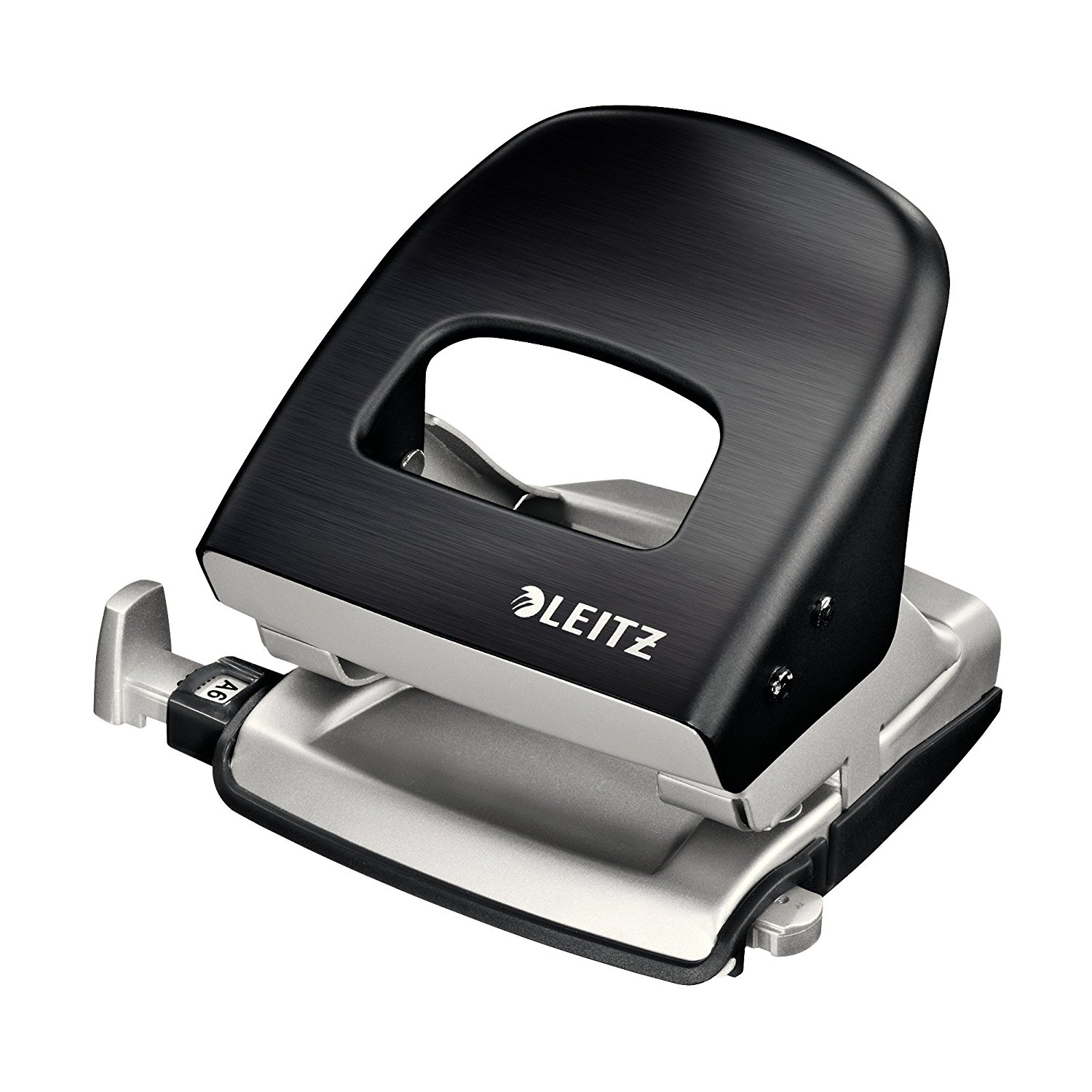 Leitz Nexxt Style Kétlyukú 30 lap kapacitású lyukasztó - Szaténfekete (50060094)