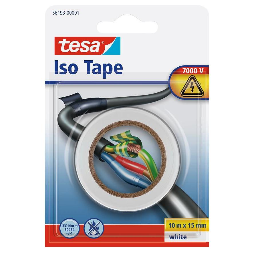 Tesa Isolierband 10m 15mm weiß Blister (56193-00001-22) (56193-00001-22)