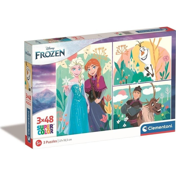  Clementoni CLE puzzle 3x48 SuperKolor Disney Fozen 25284
