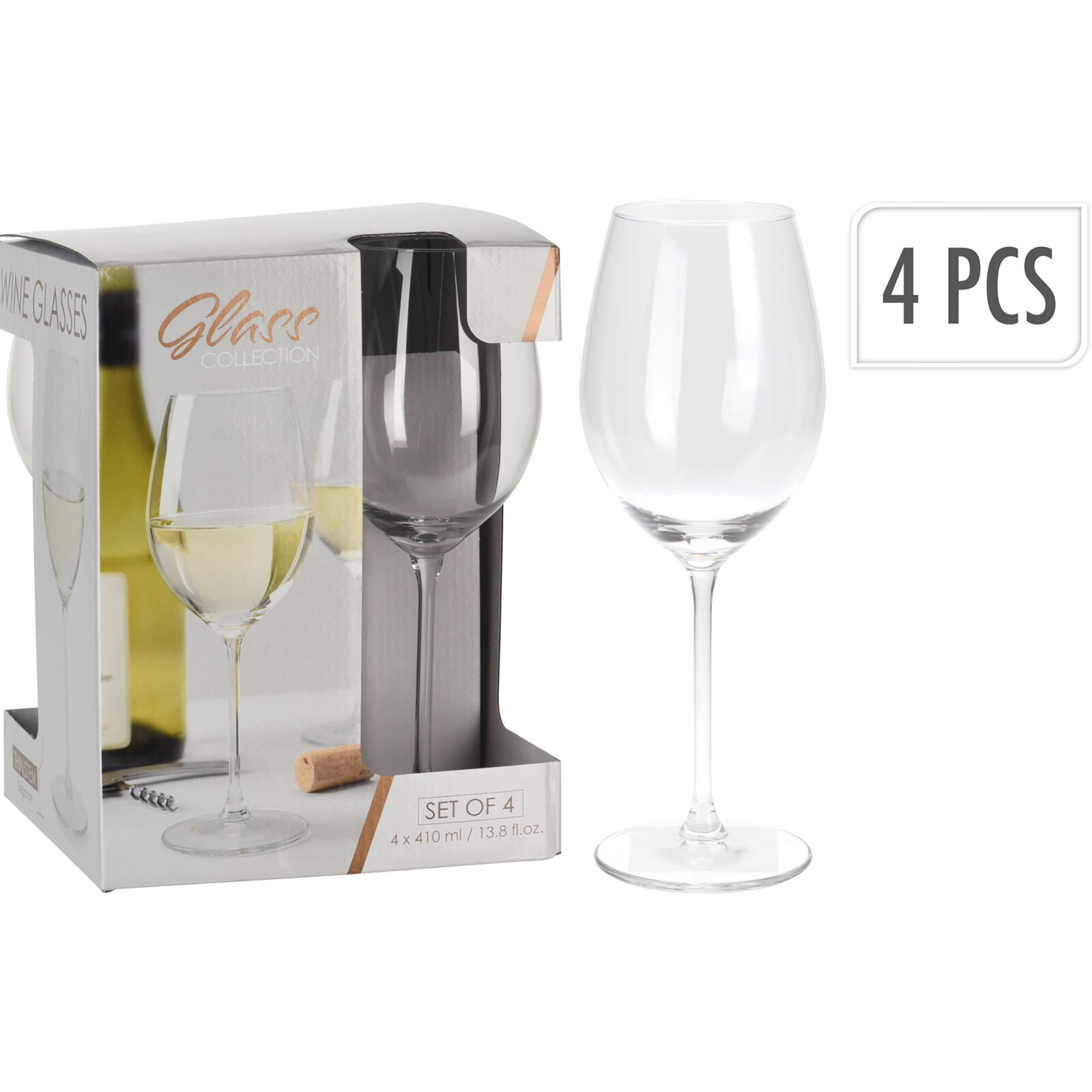 H&amp;L White wine glasses 410 ml set of 4 (A839-00-00)