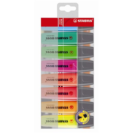 STABILO BOSS ORIGINAL szövegkiemelő 8 dB Vésőhegyű Multi (70/8)