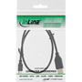 InLine 31703P USB кабел USB 2.0 0,3 м USB A Micro-USB B Черен