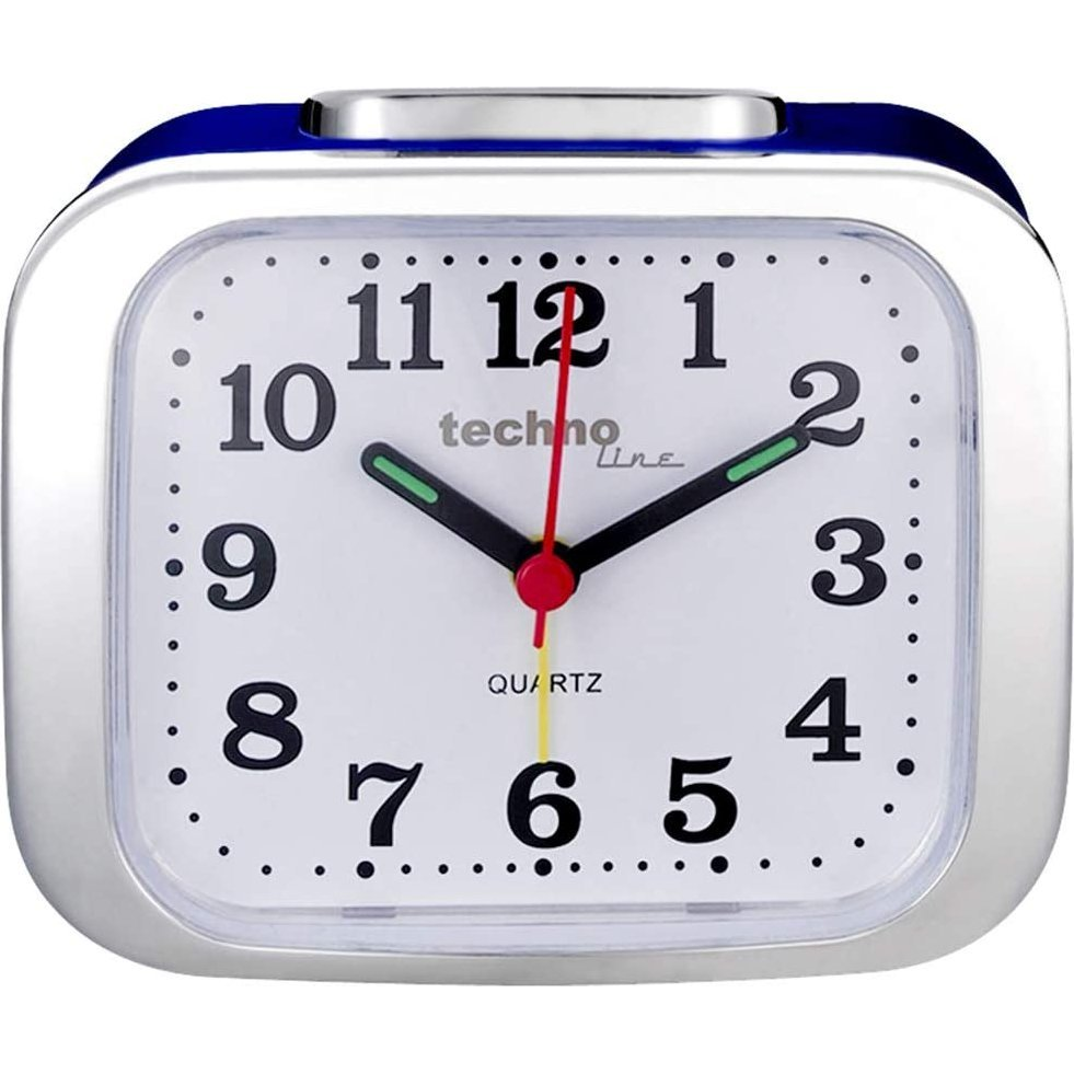 TECHNO LINE Modell XL analóg ébresztőóra kék-fehér (Modell XL blue)