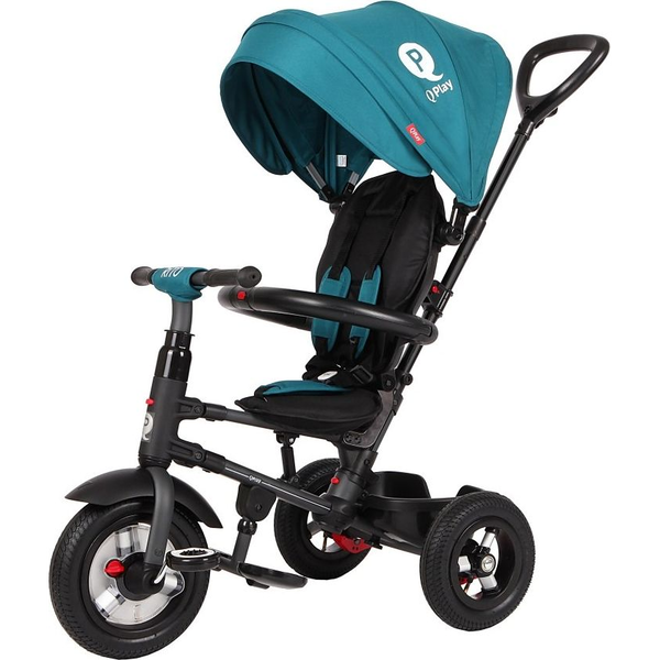 QPLAY Tricikli Rito air gel (Gumi) Green-blue, életkor 10-72 hó