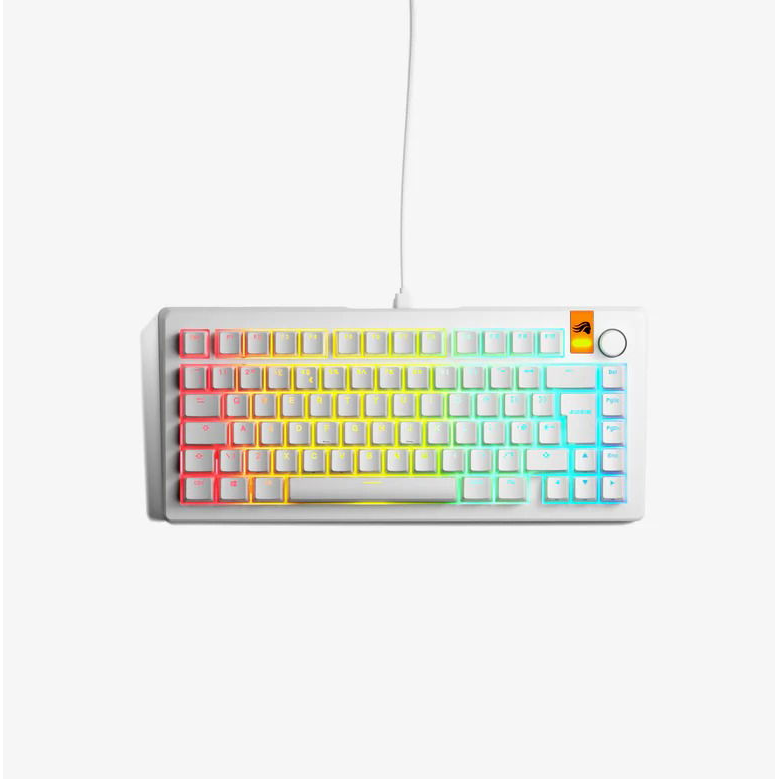 GLORIOUS GMMK 3 HE 75% Prebuilt Wired White - UK (GLO-KB-GMMK3-75-PB-HE-W-WHT-UK)