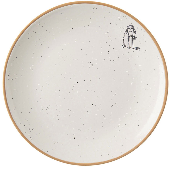 Orion STATEK Desszertes tányér, kerámia, bárány mintás, 19,5 cm