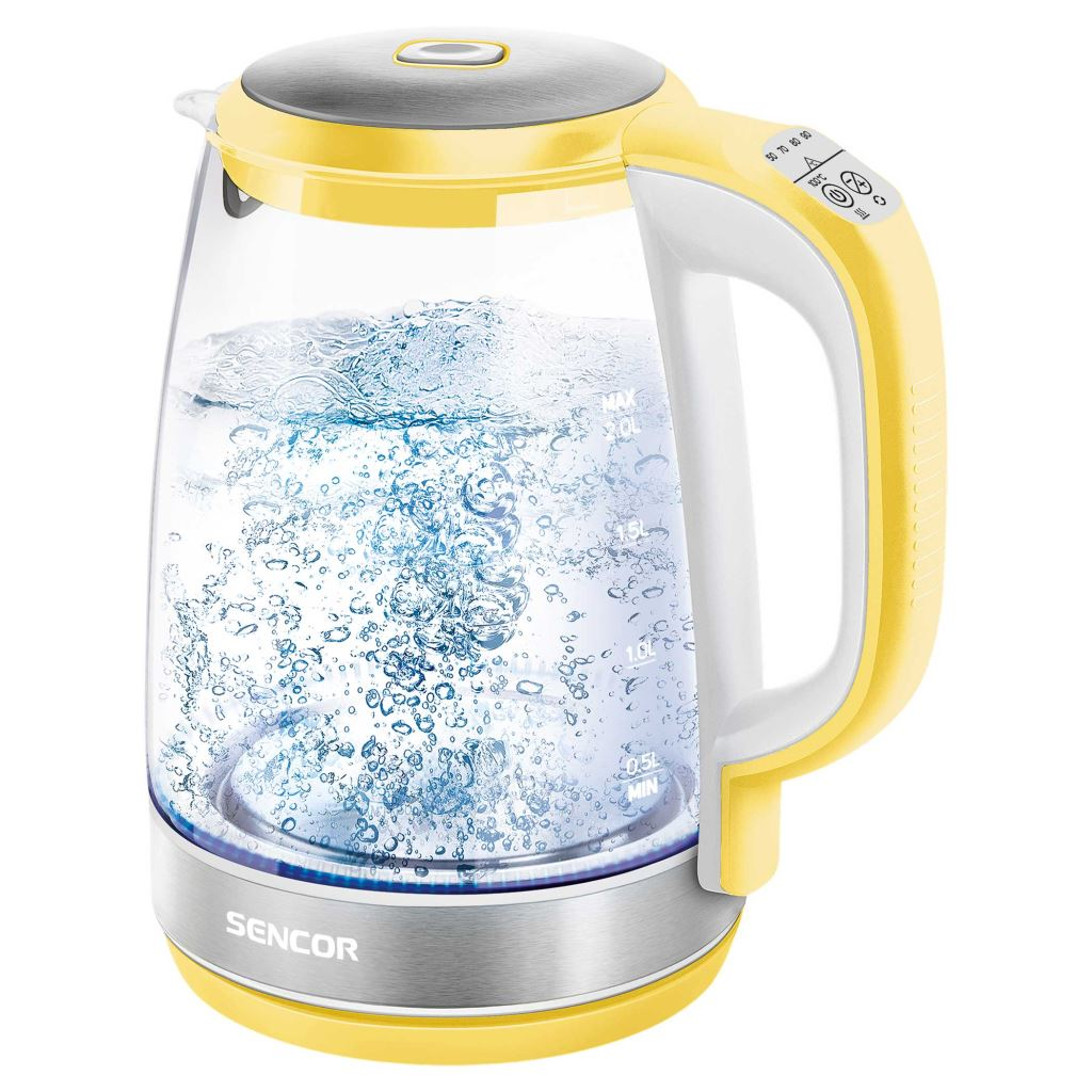 Sencor SWK 2196YL vízforraló hőfokszabályzóval sárga (SWK 2196YL)