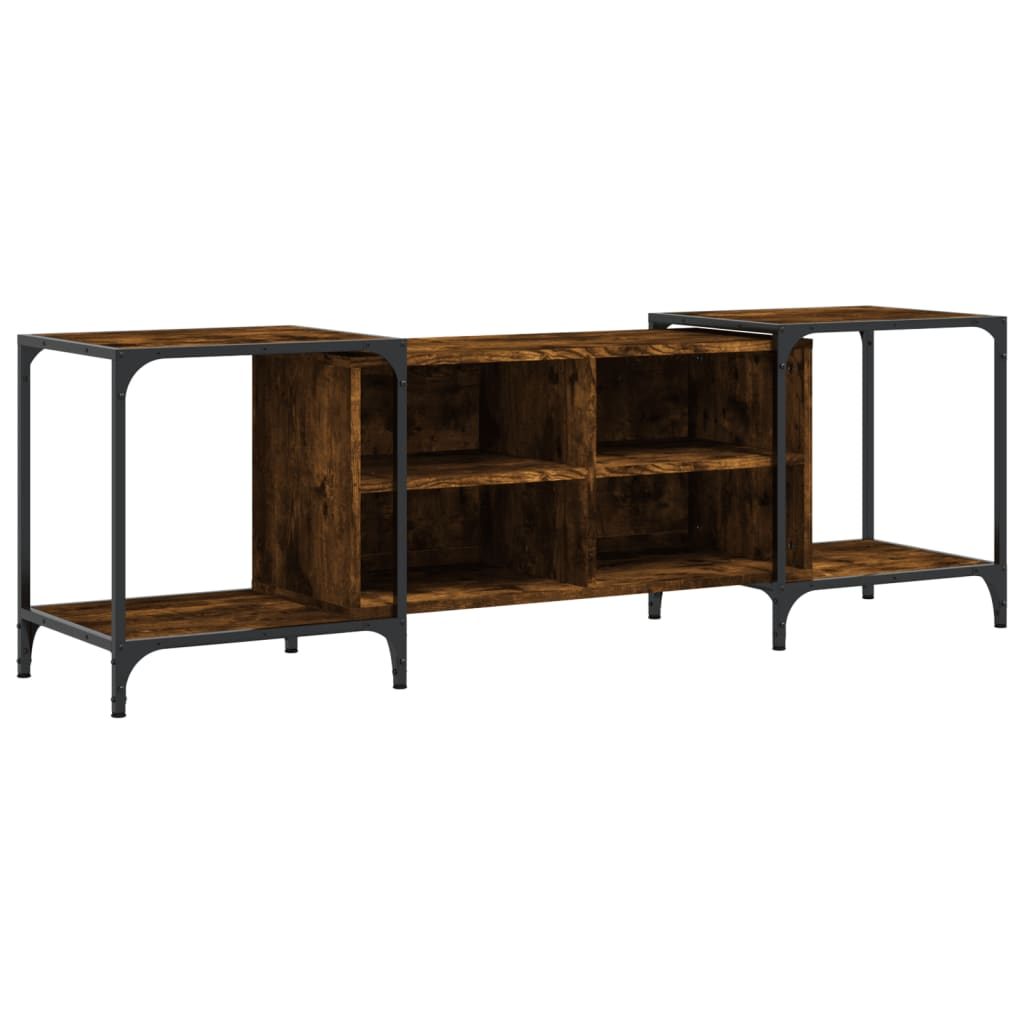 füstös tölgy színű szerelt fa TV-szekrény 153 x 37 x 50 cm (837604)