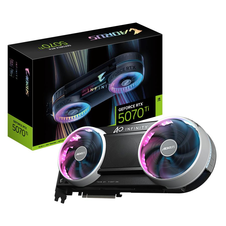 Видеокарта Gigabyte GeForce RTX 5070 Ti AORUS 16 GB GDDR7 — GV-N507TAORUS IF-16GD
