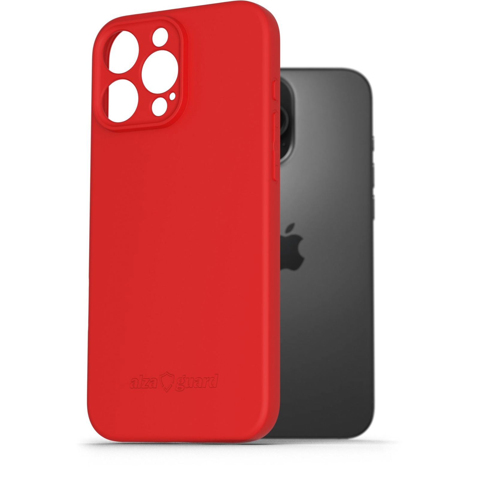 AlzaGuard Matte TPU Case iPhone 16 Pro Max piros tok (AGD-PCT414R)