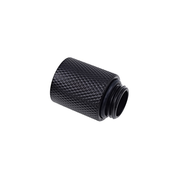 Alphacool Csatlakozó - Eiszapfen Hosszabbító G1/4 20mm Deep Black (10mm hossz; 1x 1/4" külső + 1x 1/4" belső menet) (1011185 / 17256)