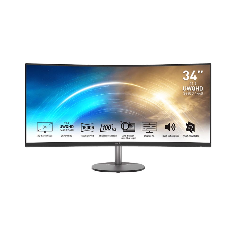 MSI PRO MP341CQ 34" UltraWide ívelt monitor 3440x1440 (9S6-3PB2CT-002)
