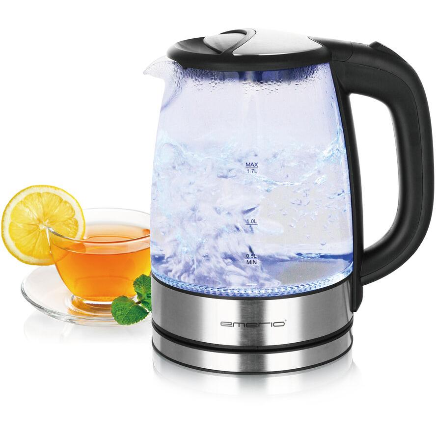 EMERIO (WK-119988.7) Vízforraló Zsinór nélküli Fekete, Nemesacél (WK-119988.7)