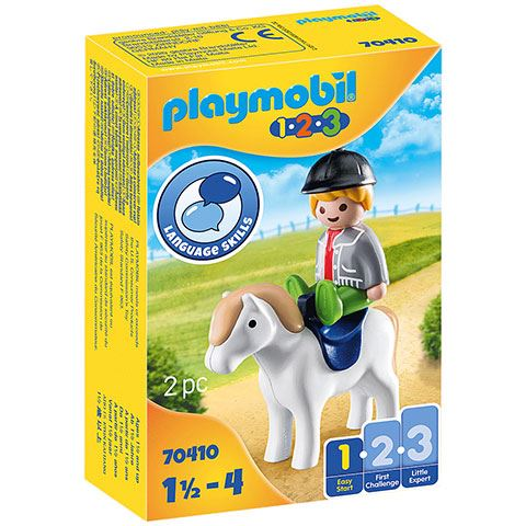 Playmobil: 1-2-3 - Kisfiú pónival (70410P) (PLAYMOBIL70410P)
