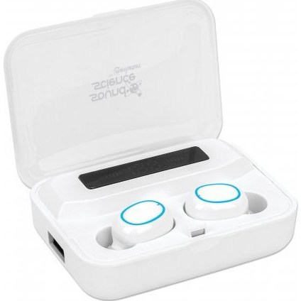 Manhattan 180399 hoofdtelefoon/headset Draadloos In-ear Oproepen/muziek Bluetooth Wit