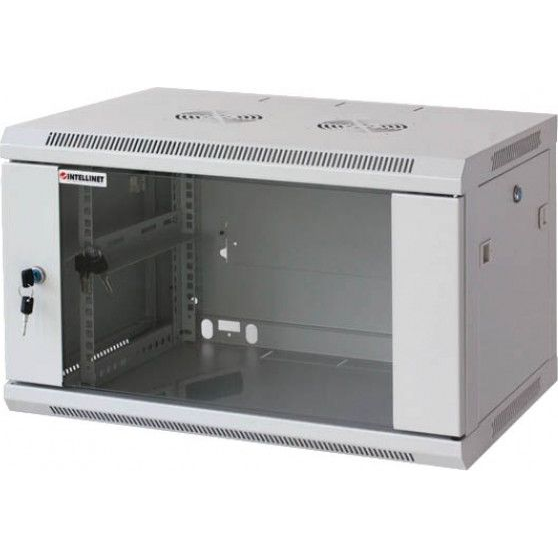 Techly I-CASE EW-2006GL шкаф за монтиране на апаратура 6U Поставка монтирана в стена Сив