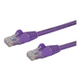 StarTech.com N6PATC2MPL hálózati kábel Lila 2 M Cat6 U/UTP (UTP)