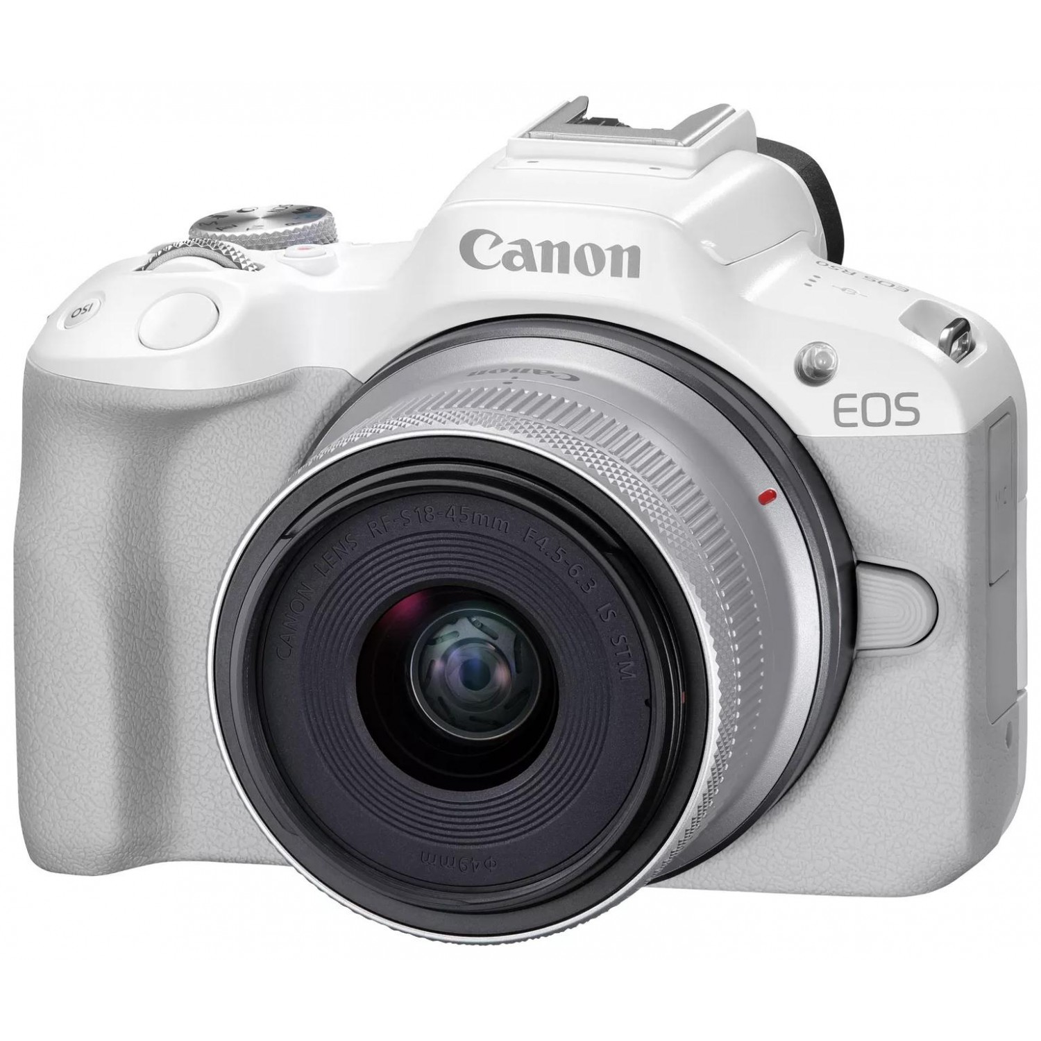 Canon EOS R50 Tükörnélküli fényképezőgép ++ RF-S 18-45mm F4.5-6.3 KIT - Fehér (5812C013)