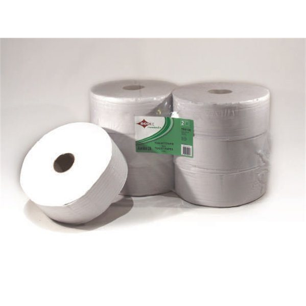 Bokk 2 rétegű nagytekercses toalettapír - Fehér (6 tekercs) (04 2 03 280)