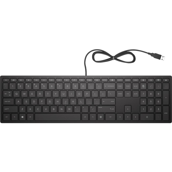HP Pavilion Wired Keyboard 300 клавиатура USB Черен