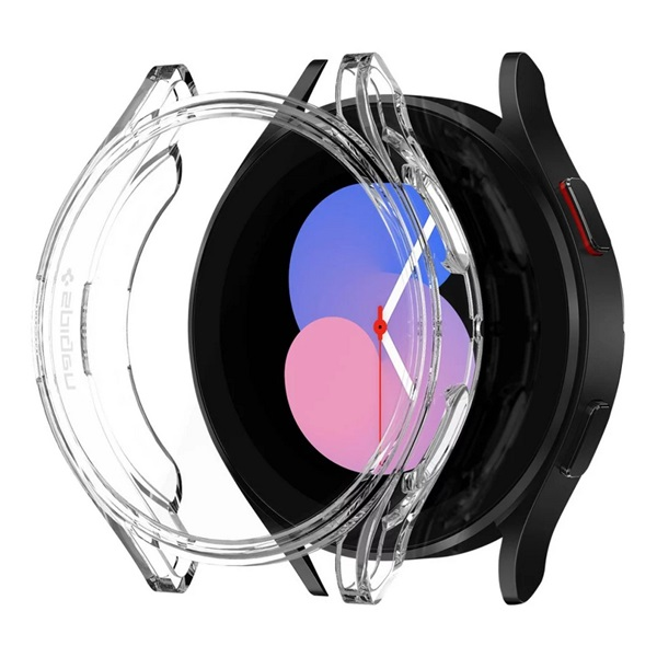 Рамка за часовник Spigen, Съвместима със Samsung Galaxy Watch 5 eSIM 40mm (SM-R905) / Galaxy Watch 4 eSIM 40mm (SM-R865) / Galaxy Watch 4 40mm (SM-R860), Ултрахибридна, Пластмасова, Средна устойчивост на удар, Наследник на acs03476, Прозрачна, ACS05398