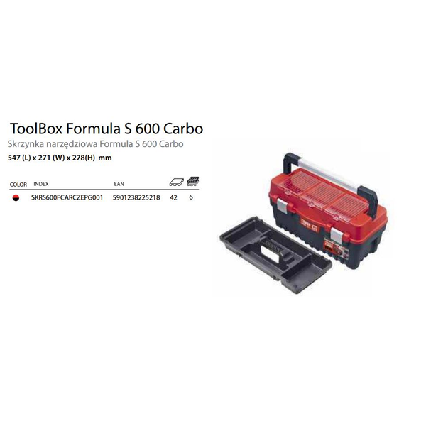 PATROL BOX FORMULA 600 S ALU, red