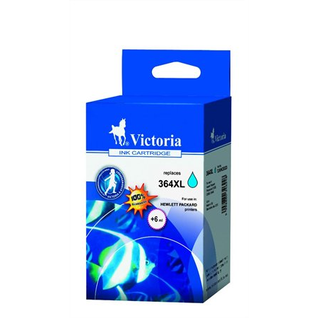 CB323EE Касета с мастило за принтери Photosmart C5380, C6380, VICTORIA 364XL, циан, 12 ml