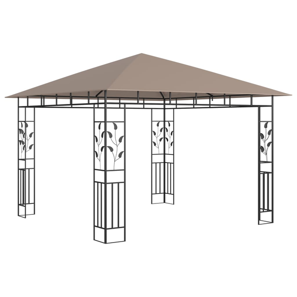 tópszínű pavilon szúnyoghálóval 3 x 3 x 2,73 m 180 g/m²