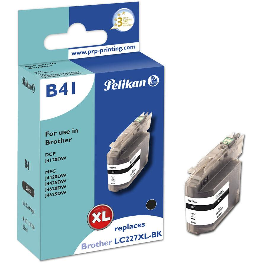 Съвместима мастилена касета Pelikan за Brother LC227XLBK, черна
