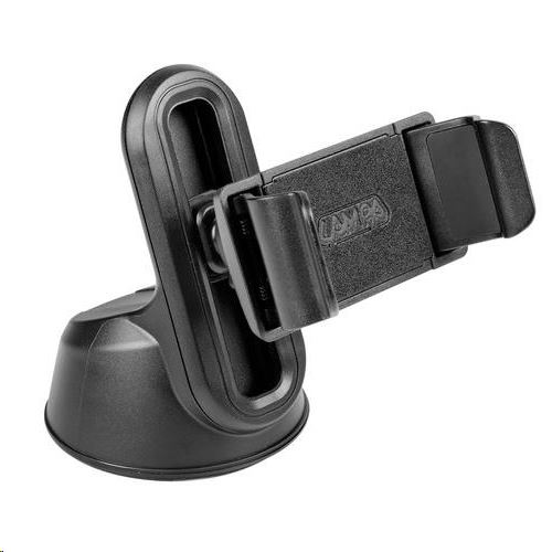 Suport telefon pentru parbriz/bord cu ventuza, Lampa, Rotire 360 grade, 60-100 mm, Negru