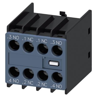 Siemens 3RH2911-1FA22 2NO+2NC homloklapi S00-S3 mágneskapcsolókhoz csavaros segédérintkező blokk