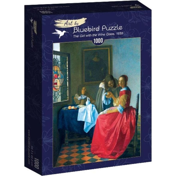  Bluebird Puzzle Puzzle 1000 Vermeer Dziewczyna z kieliszkiem wina