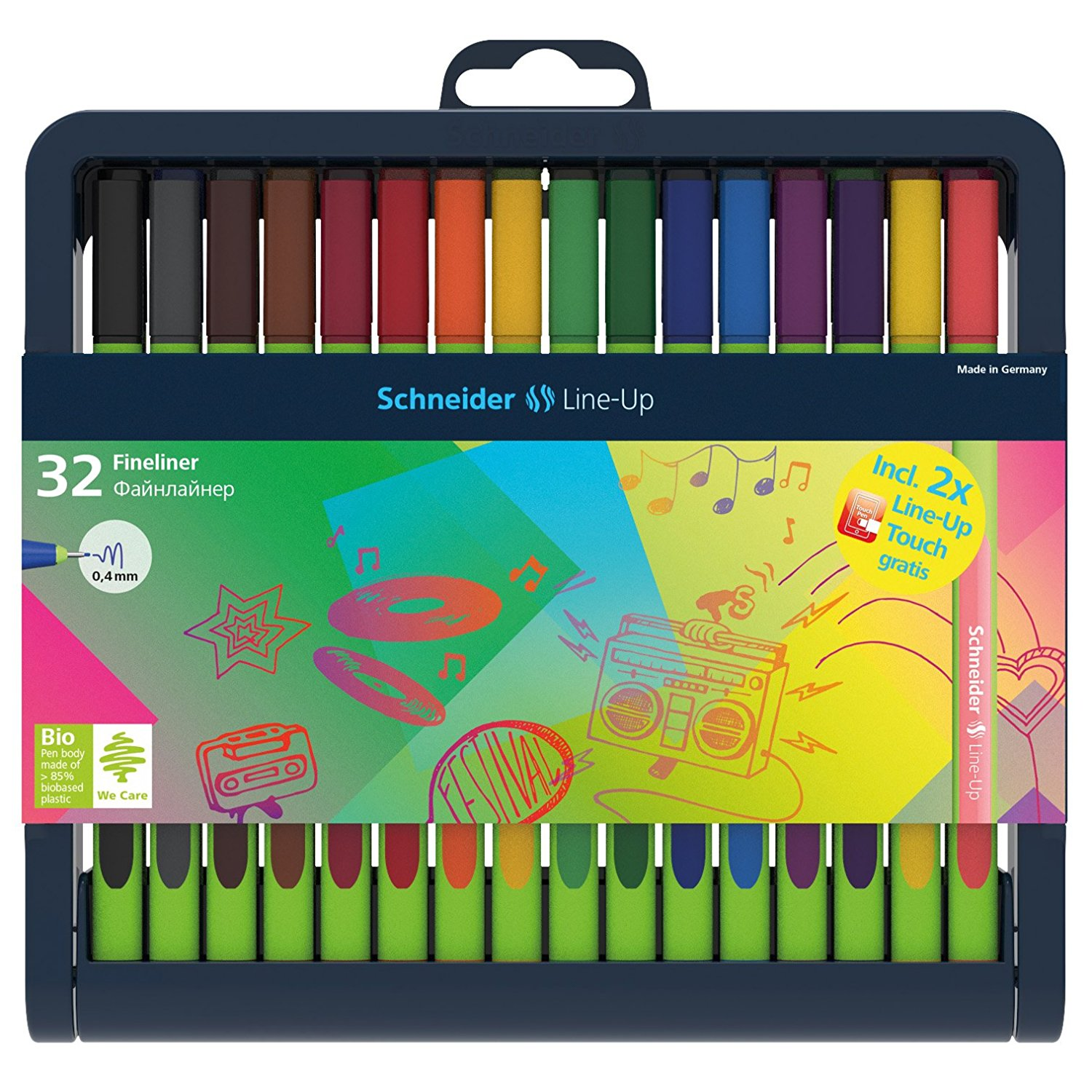 Schneider Line Up 0.4 mm Tűfilc készlet -30+2 szín (191091)