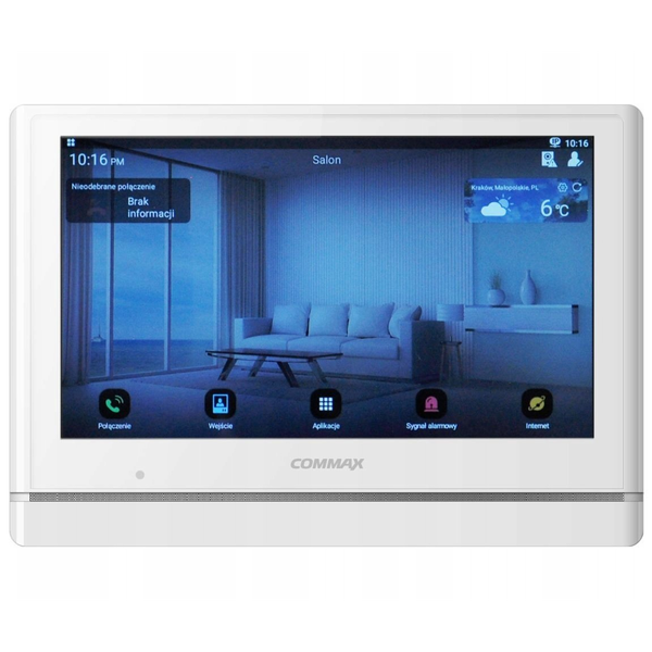 Commax CIOT-1000YN WHITE COMMAX Monitor 10 cali, Wideodomofon IP
