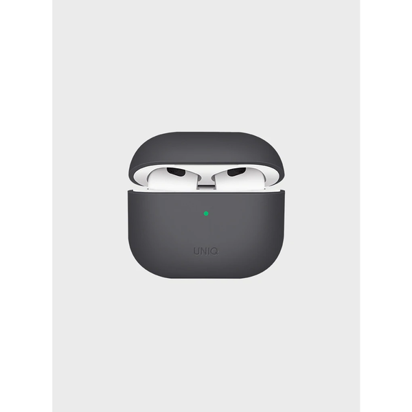 Uniq AirPods 3 Lino Silicone Case - силиконов (TPU) калъф за Apple AirPods 3 (черен)