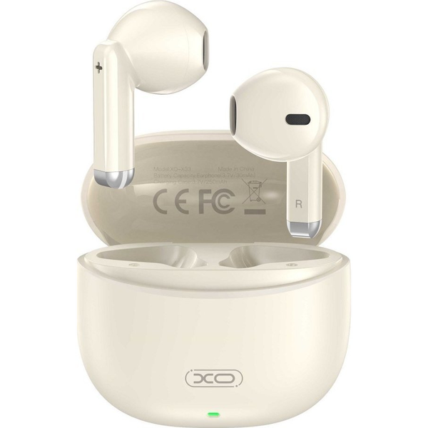 XO X33 TWS Bluetooth Fülhallgató Bézs