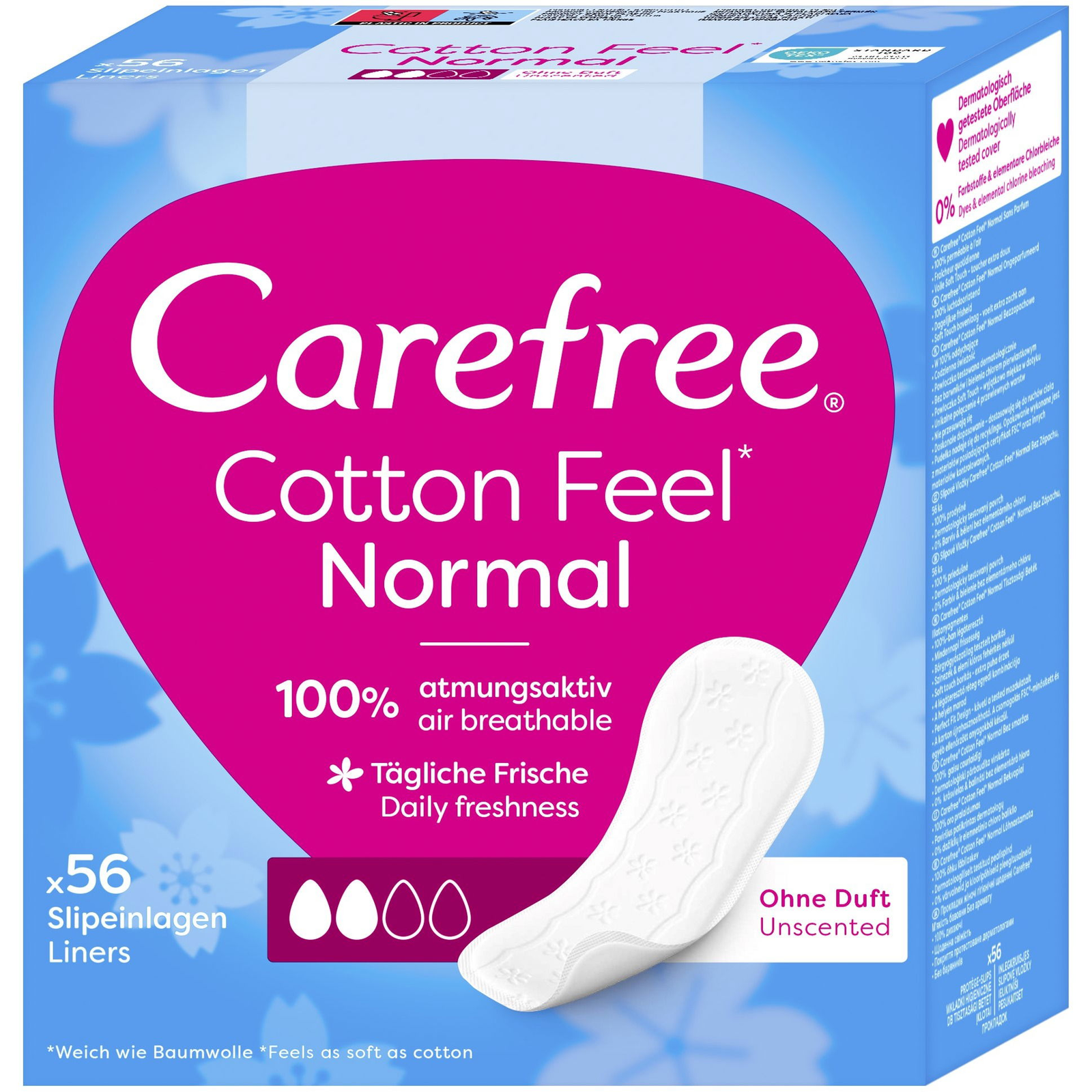 Carefree Cotton Feel Normal tisztasági betét 56 db (3574661486314) (3574661486314)