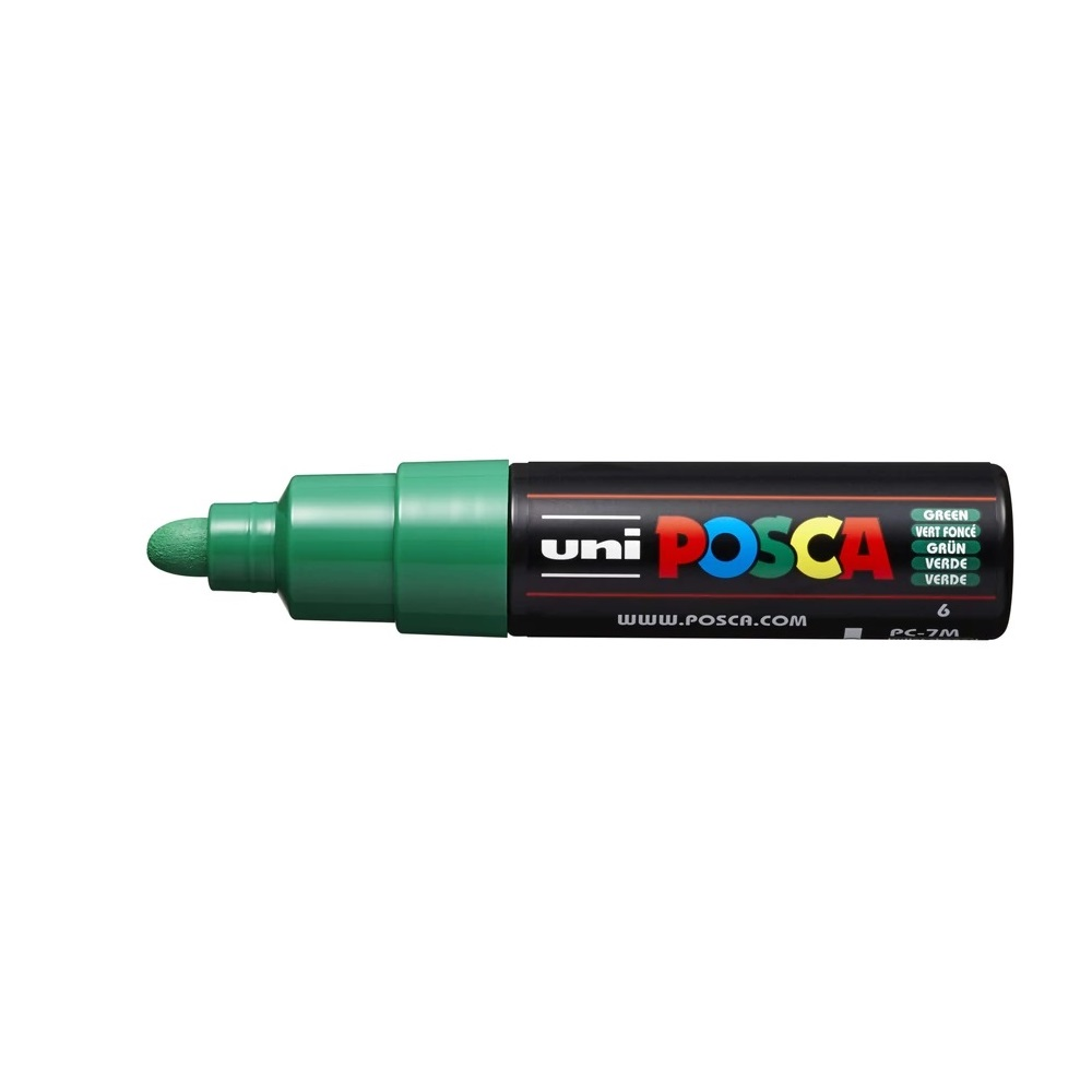 Uni Dekormarker 4,5-5,5mm, -Posca PC-7M zöld (2UPC7MZ) (2UPC7MZ)