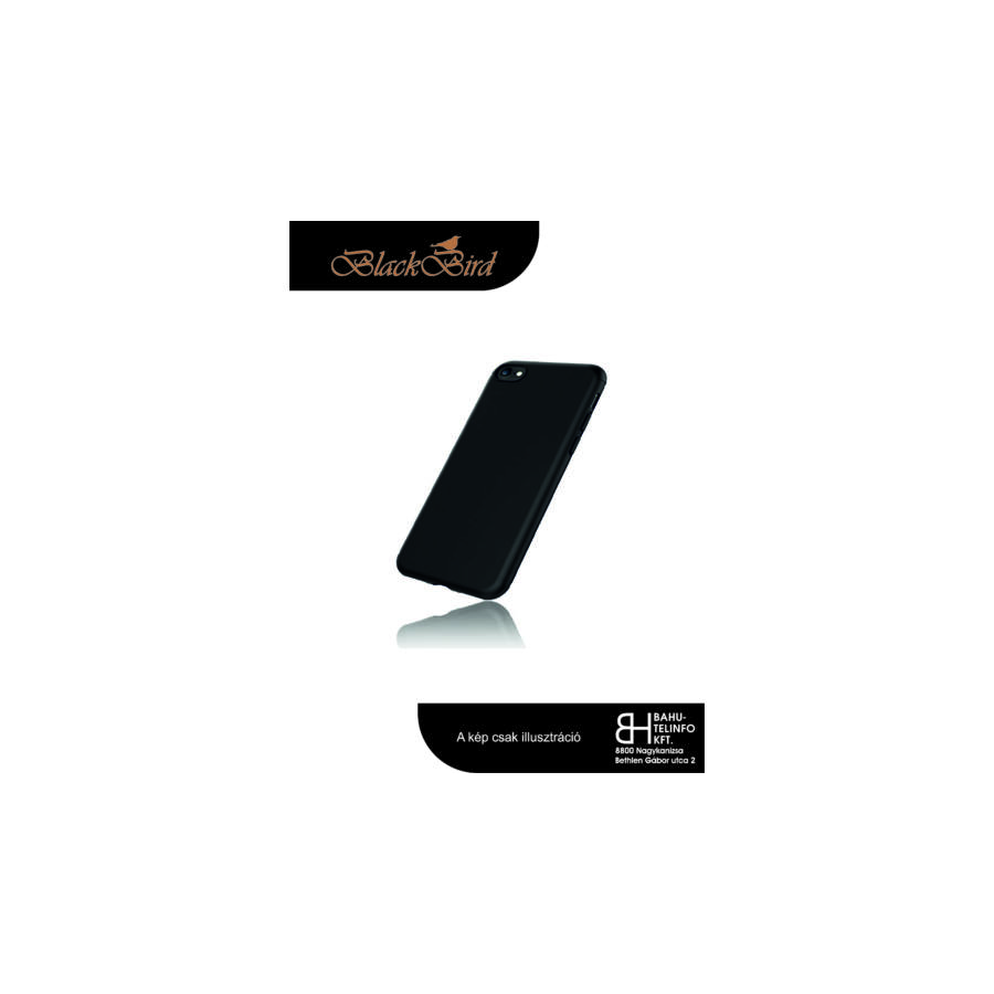 BlackBird Matt Slim Apple iPhone XR Szilikon Tok - Fekete (BH1015)