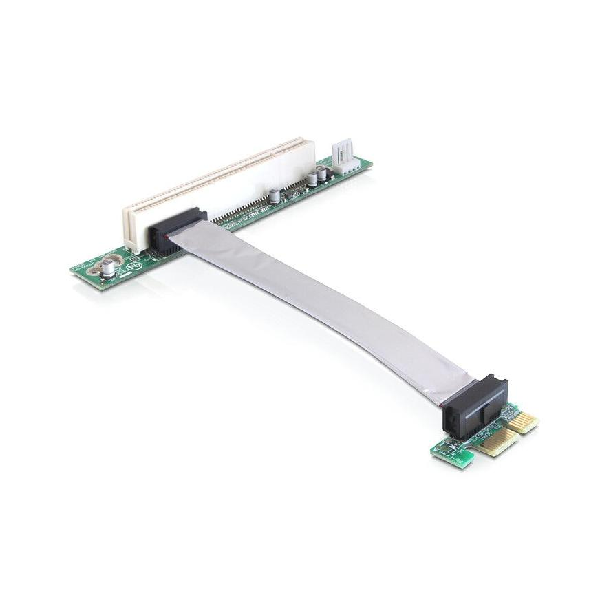 Delock PCI-E x1 -> PCI Riser card (5V, 13cm-es kábellel) (41857)