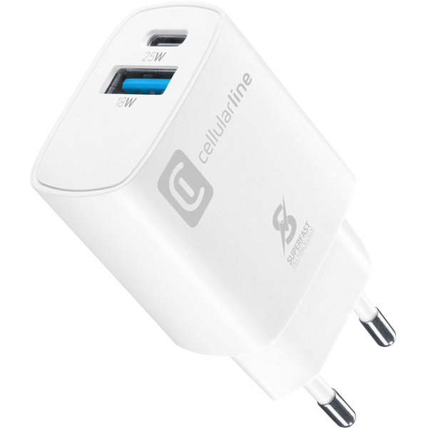 Cellularline 8018080476754 Universel Hvid Vekselstrøm Indendørs
