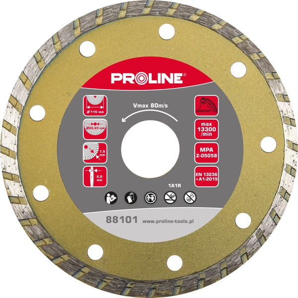  Pro-Line TARCZA DIAMENTOWA TURBO (MAT.BUD) 125*2.4*7.5*22.23 PROLINE