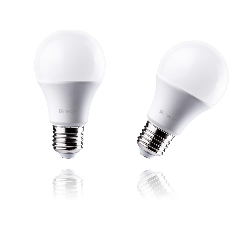 Tracer LED izzó 9W 806lm 3000K E27 - Meleg fehér (2db/csomag) (TRAZAR46501)