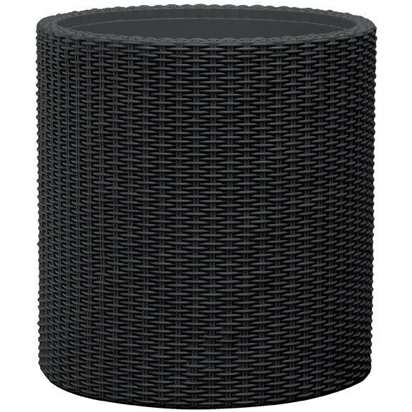 KETER Virágcserép LARGE CYLINDER, grafit (229124)